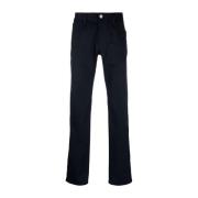 Elegante Blauwe Straight Jeans Giorgio Armani , Blue , Heren