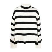 Zwarte Wollen Turtleneck Sweater Axel Arigato , White , Dames