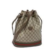 Pre-owned Canvas gucci-bags Gucci Vintage , Beige , Dames