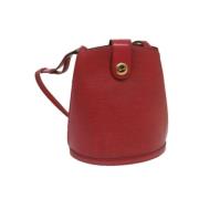 Pre-owned Leather louis-vuitton-bags Louis Vuitton Vintage , Red , Dam...