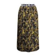 Chiffon rok met logoprint Versace Jeans Couture , Multicolor , Dames