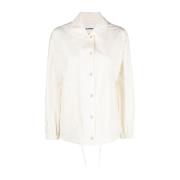 Gedrukt Logo Overhemd Jil Sander , Beige , Dames