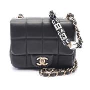 Pre-owned Leather chanel-bags Chanel Vintage , Black , Dames