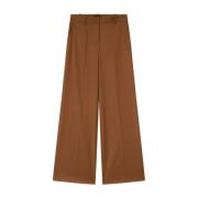 Benedetti Wollen Flanellen Broek Pinko , Brown , Dames