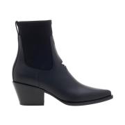 Stijlvolle Leren Laarzen voor Vrouwen Dior , Black , Dames