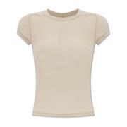 Cropped Level T T-shirt Rick Owens , Gray , Dames