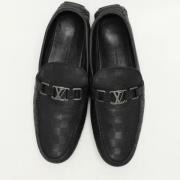 Pre-owned Leather flats Louis Vuitton Vintage , Black , Heren