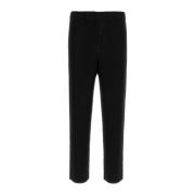 Stijlvolle zwarte polyester broek Issey Miyake , Black , Heren