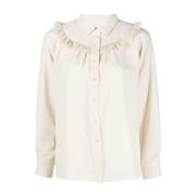 Casual Langemouwenshirt in Beige See by Chloé , Beige , Dames