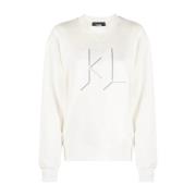 Unisex loungewear sweatshirt Karl Lagerfeld , White , Dames