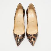 Pre-owned Fabric heels Christian Louboutin Pre-owned , Brown , Dames