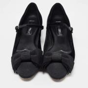 Pre-owned Fabric flats Miu Miu Pre-owned , Black , Dames