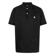 Zwarte polo met korte mouwen Billionaire , Black , Heren