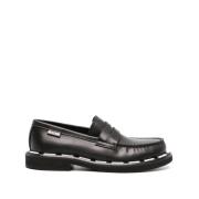 Zwarte Elegante Gesloten Loafers Moschino , Black , Dames