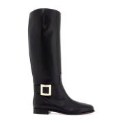 Stijlvolle Kniehoge Rijlaarzen Roger Vivier , Black , Dames