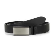 Zwarte Leren Riem Klassiek Ontwerp Howard London , Black , Heren