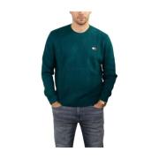 Slim Fit Gebreide Trui Tommy Hilfiger , Green , Heren