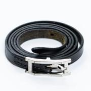 Pre-owned Leather bracelets Hermès Vintage , Black , Dames