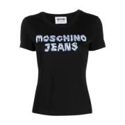 Jeans T-shirts en Polos Zwart Moschino , Black , Dames