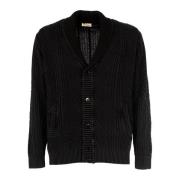 Heren Cardigan Outlet - Zwart Cashmere Company , Black , Heren