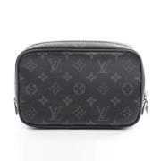 Pre-owned Canvas pouches Louis Vuitton Vintage , Black , Heren