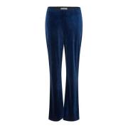 Bootcut Donkerblauwe Broek Lollys Laundry , Blue , Dames