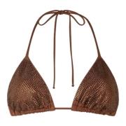 Kanten Bralette in Diverse Kleuren MC2 Saint Barth , Brown , Dames