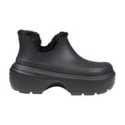 Gevoerde Shorty Boot voor vrouwen Crocs , Black , Dames