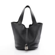 Pre-owned Leather handbags Hermès Vintage , Black , Dames