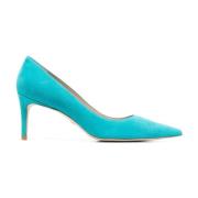 Blauwe Casual Lage Hakken Pumps Stuart Weitzman , Blue , Dames