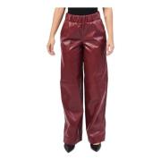 Bordeaux Wijde Broek Jijil , Red , Dames