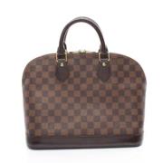 Pre-owned Canvas handbags Louis Vuitton Vintage , Brown , Dames