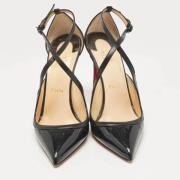 Pre-owned Fabric heels Christian Louboutin Pre-owned , Black , Dames