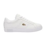 Elegante Gouden Sneakers Powercourt 2.0 Lacoste , White , Dames