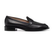 Zwarte leren loafers Stuart Weitzman , Black , Dames