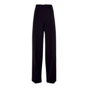 Elastaan Polyester Broek Liu Jo , Black , Dames