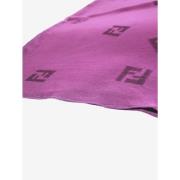 Pre-owned Silk scarves Fendi Vintage , Purple , Dames