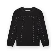 Zwarte sweater met zilveren studs Homage , Black , Dames