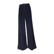 Blauwe Wijde Pijp Broek Vrouwen Myths , Blue , Dames