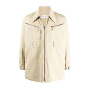 Beige Katoen Viscose Licht Jack Maison Margiela , Beige , Dames