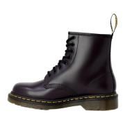 Paarse Leren Instaplaarzen Dr. Martens , Purple , Dames