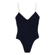 Blauw Casual Badkleding Soft One-Piece La Perla , Blue , Dames