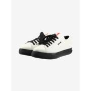 Pre-owned Leather sneakers Prada Vintage , White , Dames