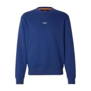 Mannen Crewneck Sweatshirt Hugo Boss , Blue , Heren