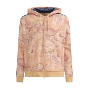 Geo Classic Zip Hoodie Sweater Alviero Martini 1a Classe , Beige , Her...