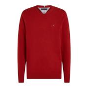 1985 Crew Neck Sweater voor Mannen Tommy Hilfiger , Red , Heren