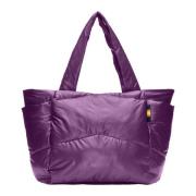 Nylon Tote Tas K-Way , Purple , Dames