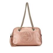 Pre-owned Leather gucci-bags Gucci Vintage , Pink , Dames