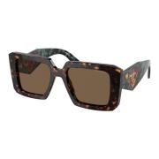 Havana/Dark Brown Zonnebril Prada , Brown , Dames