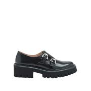 Zwarte platte schoenen met lage hak Coccinelle , Black , Dames